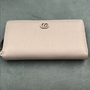 Gucci Marmont Gray Leather Wallet